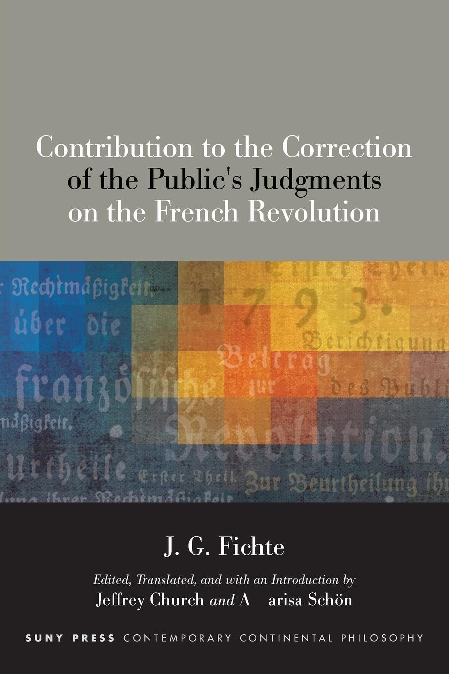 Cover: 9781438482163 | Contribution to the Correction of the Public's Judgments on the...
