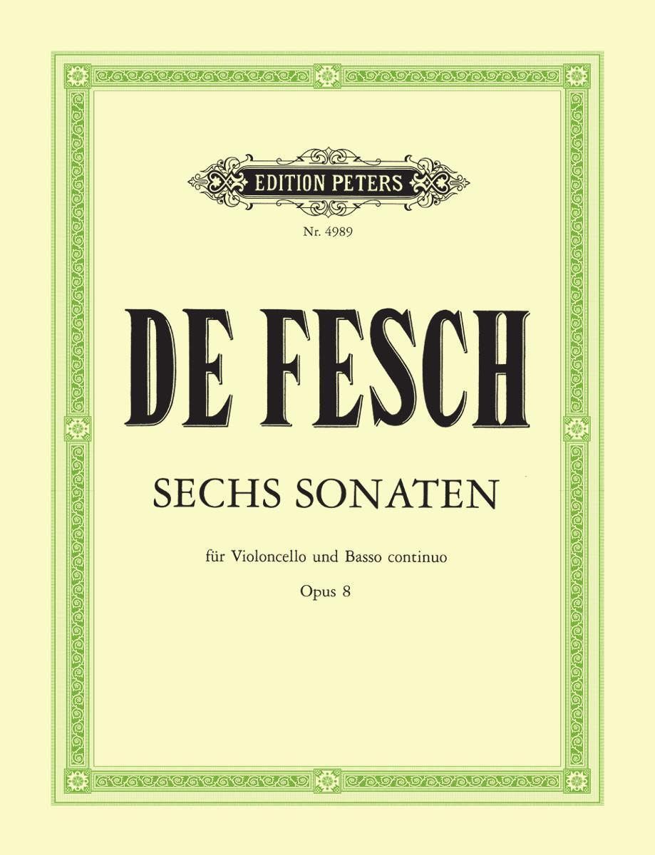 Cover: 9790014035266 | 6 Sonatas for Cello and Continuo Op. 8 | Willem de Fesch | Taschenbuch