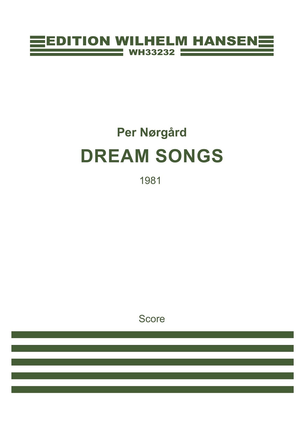 Cover: 9788759842232 | Dream Songs (English Version) | Chorpartitur | 2019