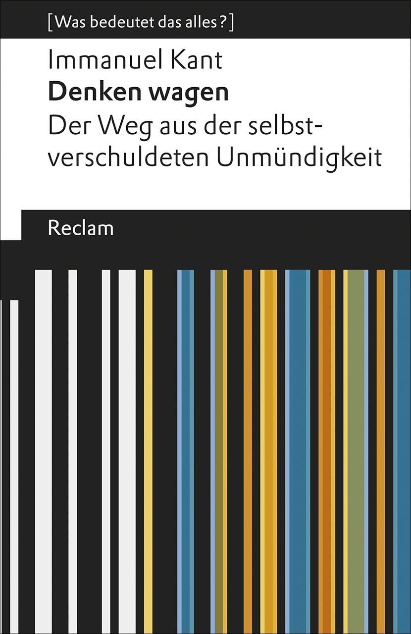 Cover: 9783150194188 | Denken wagen | Immanuel Kant | Taschenbuch | 95 S. | Deutsch | 2017