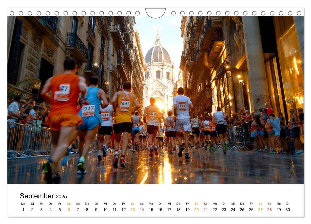 Bild: 9783457233542 | Marathon Power (Wandkalender 2025 DIN A4 quer), CALVENDO...