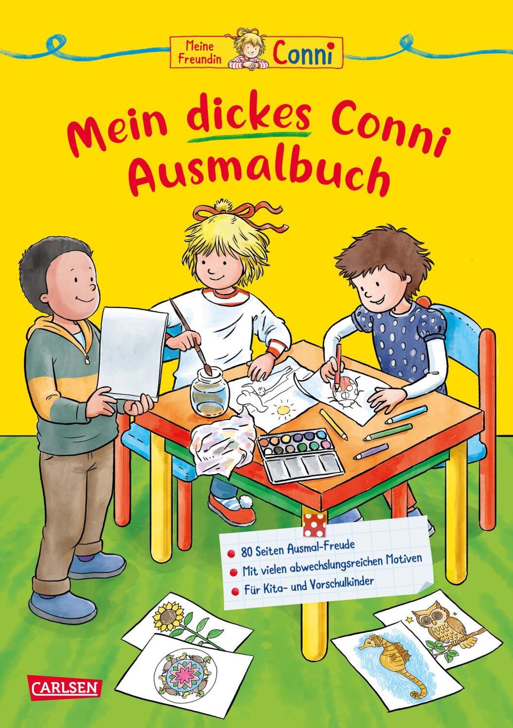 Cover: 9783551191809 | Conni Gelbe Reihe (Beschäftigungsbuch): Mein dickes Conni-Ausmalbuch