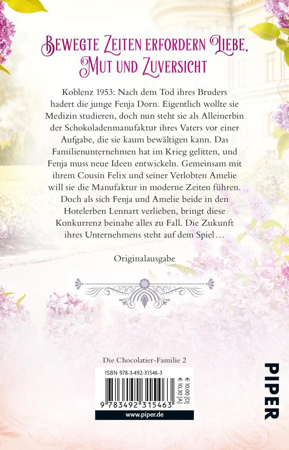 Rückseite: 9783492315463 | Der Schokoladenpavillon | Roman | Anna Jonas | Taschenbuch | Deutsch