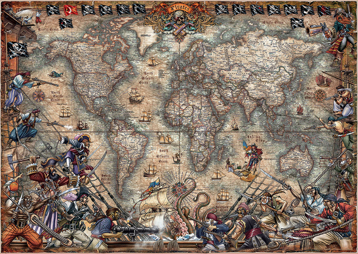 Bild: 8412668180086 | Pirates Map (Puzzle) | Spiel | In Spielebox | 9218008 | Deutsch | 2020