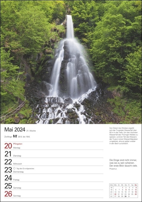 Bild: 9783840032554 | Naturschätze Deutschlands Wochenplaner 2024. Foto-Wandkalender zum...