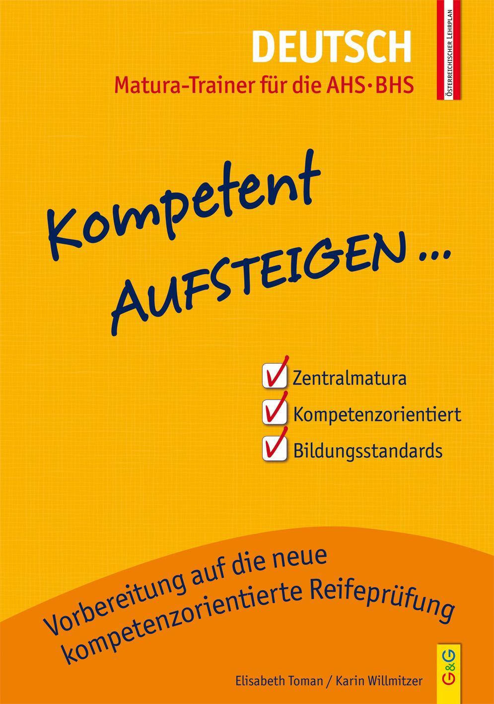 Cover: 9783707418453 | Kompetent Aufsteigen Deutsch 8 - Matura-Trainer | 8. Klasse AHS/NMS