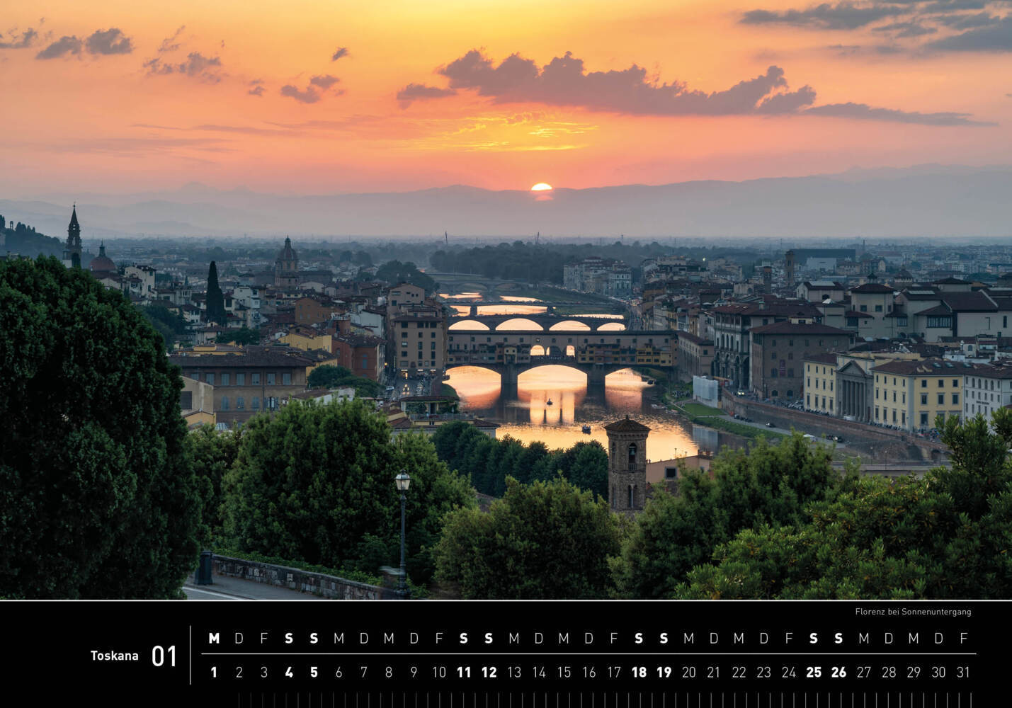 Bild: 9783968555218 | 360° Toskana Premiumkalender 2025 | Robert Haasmann | Kalender | 13 S.