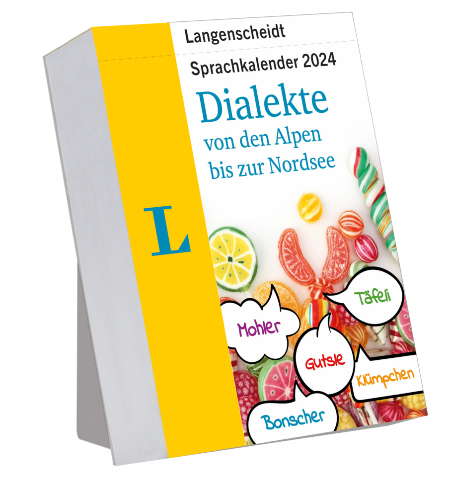 Cover: 9783125635838 | Langenscheidt Sprachkalender Dialekte 2024 | Tagesabreißkalender