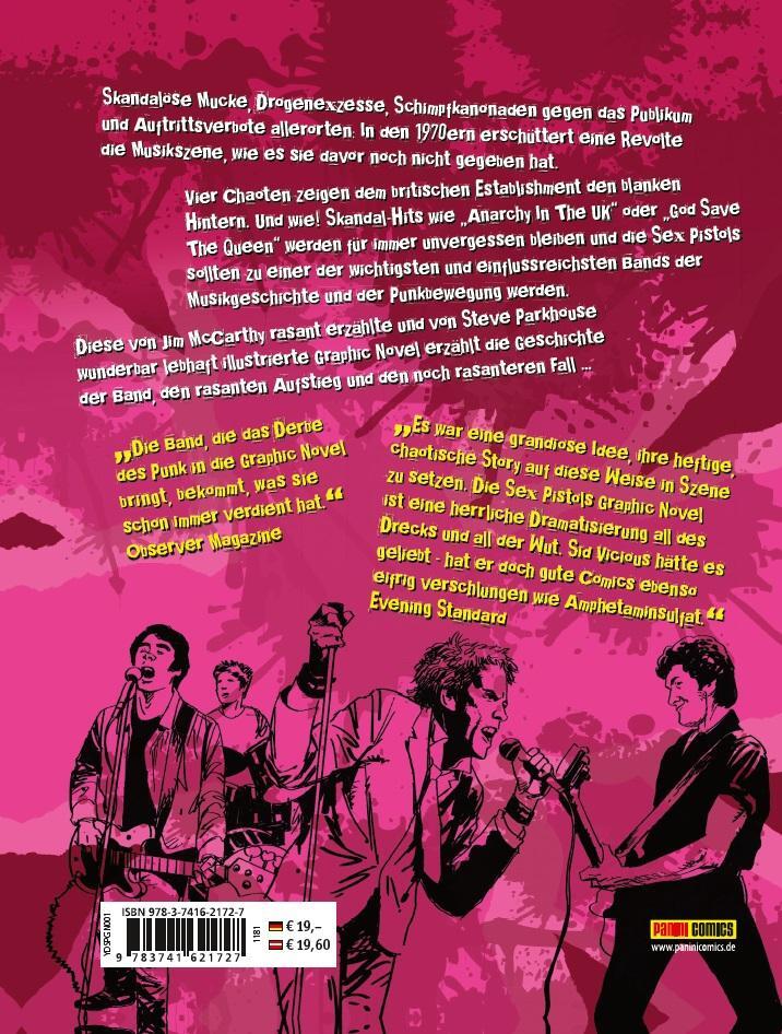 Rückseite: 9783741621727 | Sex Pistols - Die Graphic Novel | Jim Mccarthy (u. a.) | Buch | 2021