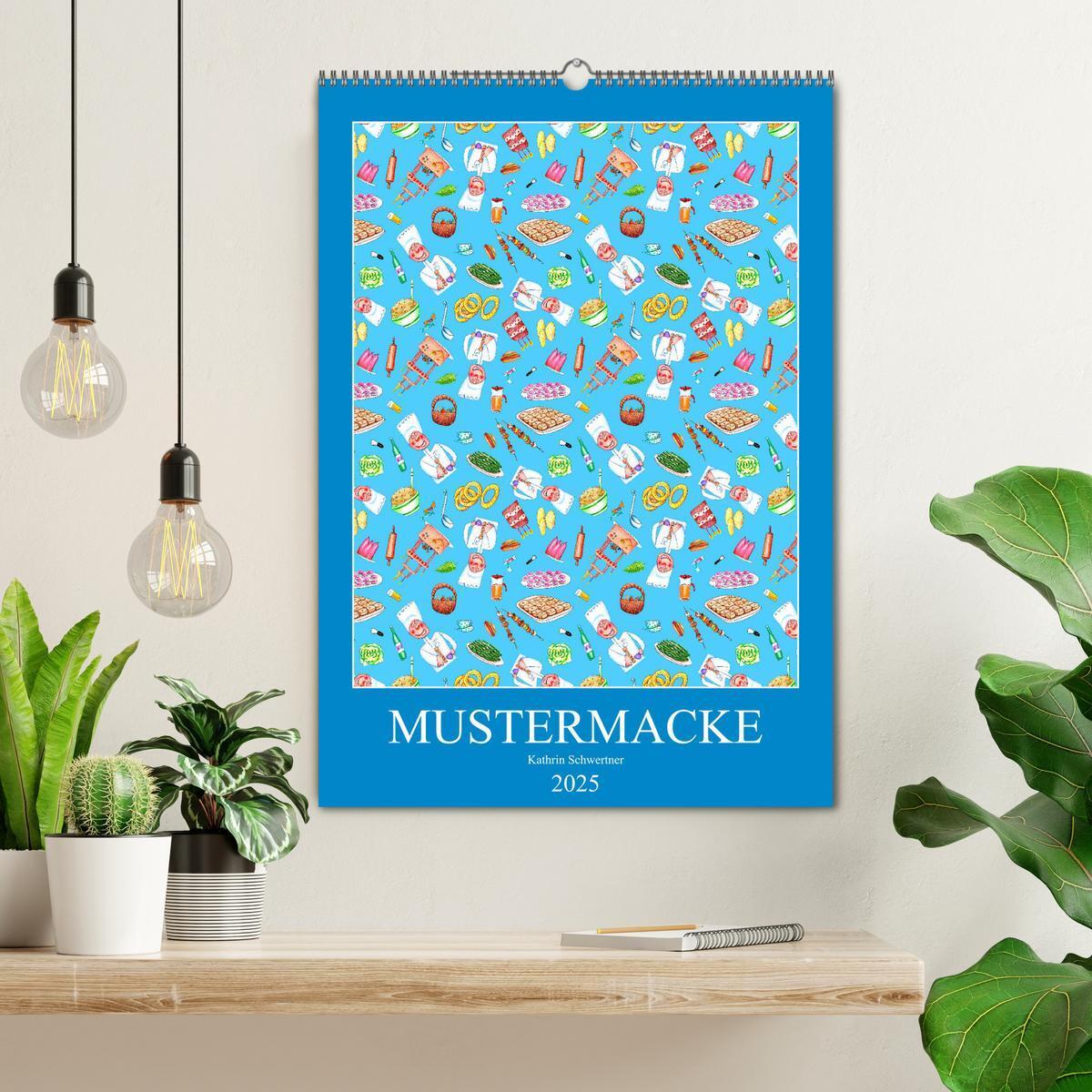 Bild: 9783435927616 | MUSTERMACKE (Wandkalender 2025 DIN A2 hoch), CALVENDO Monatskalender