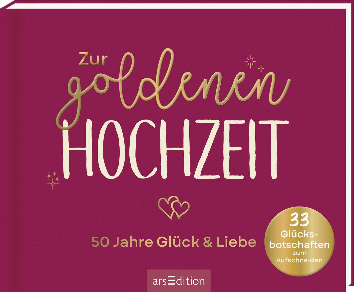 Cover: 9783845860015 | Zur goldenen Hochzeit - 50 Jahre Glück &amp; Liebe | Buch | 140 S. | 2024