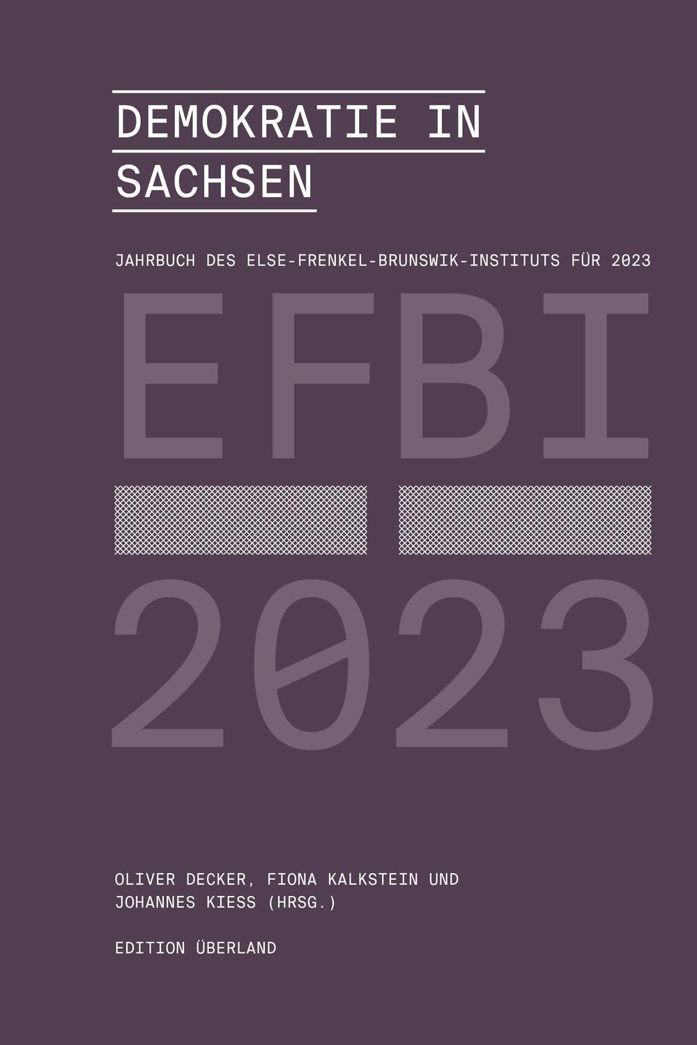 Cover: 9783948049249 | Demokratie in Sachsen | Oliver Decker (u. a.) | Taschenbuch | Deutsch