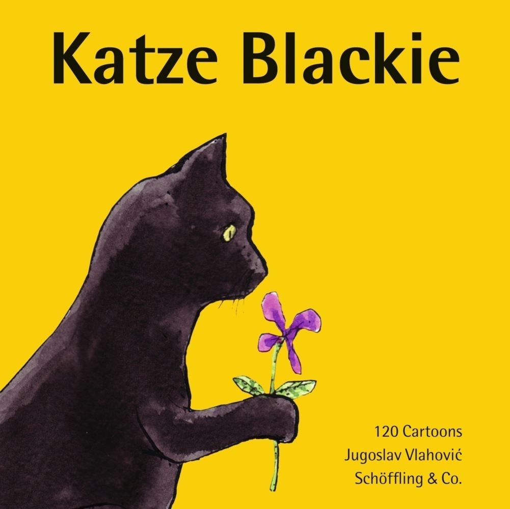 Cover: 9783895619489 | Katze Blackie | 120 Cartoons. Deutsche Erstausgabe | Jugoslav Vlahovic