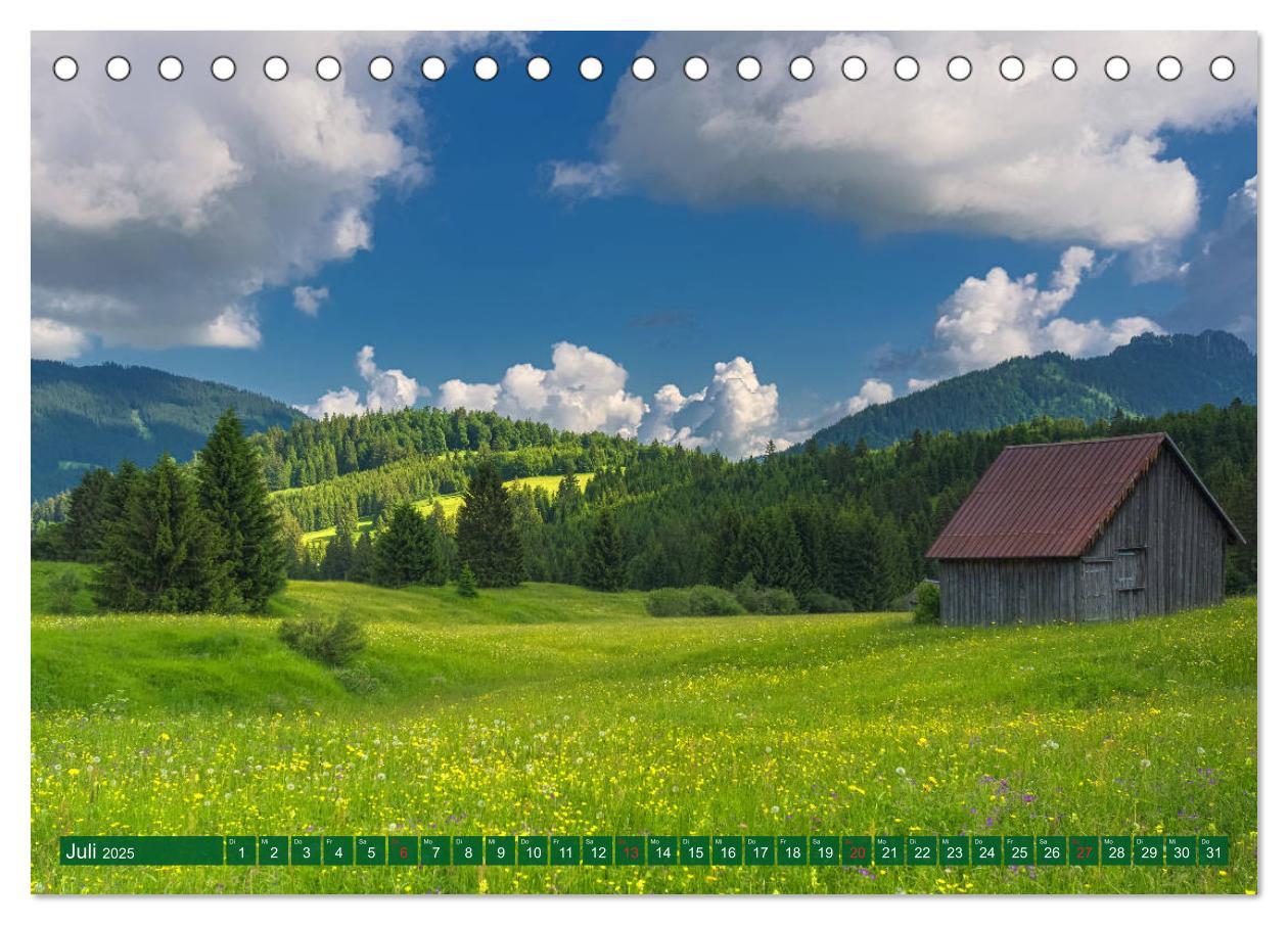 Bild: 9783435307258 | Tannheim und das Tal (Tischkalender 2025 DIN A5 quer), CALVENDO...