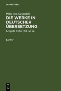 Cover: 9783110050387 | Philo von Alexandria: Die Werke in deutscher Übersetzung. Band 7