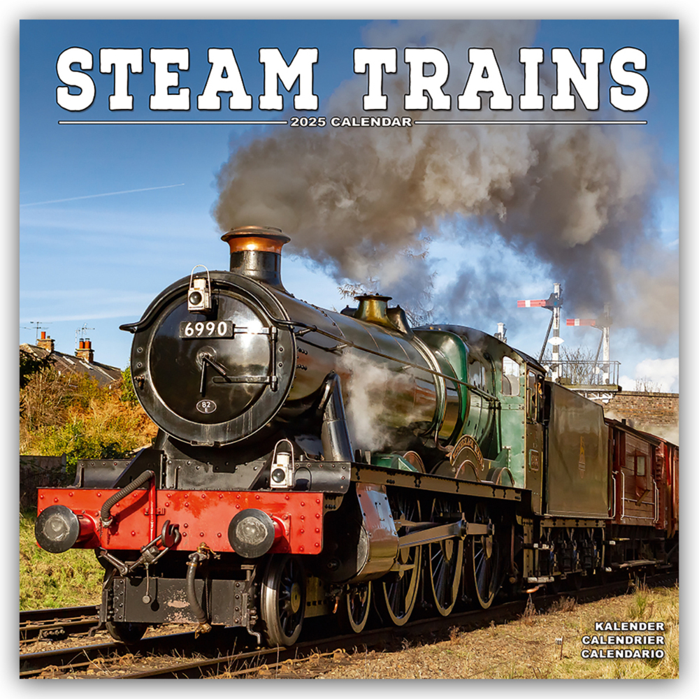 Cover: 9781804604892 | Steam Trains - Dampflokomotiven 2025 - 16-Monatskalender | Ltd | 13 S.