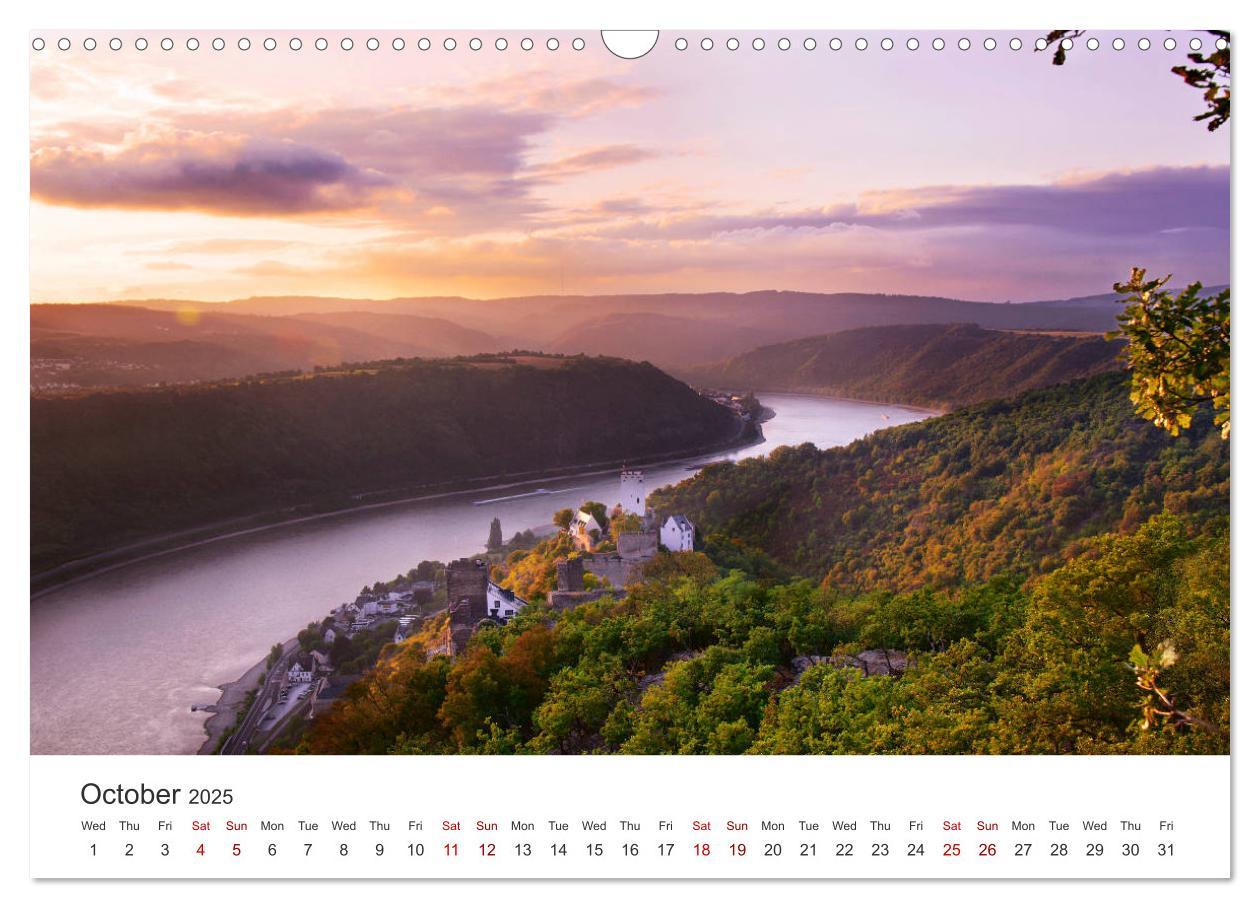 Bild: 9781325946815 | Rhine Valley and Castles (Wall Calendar 2025 DIN A3 landscape),...