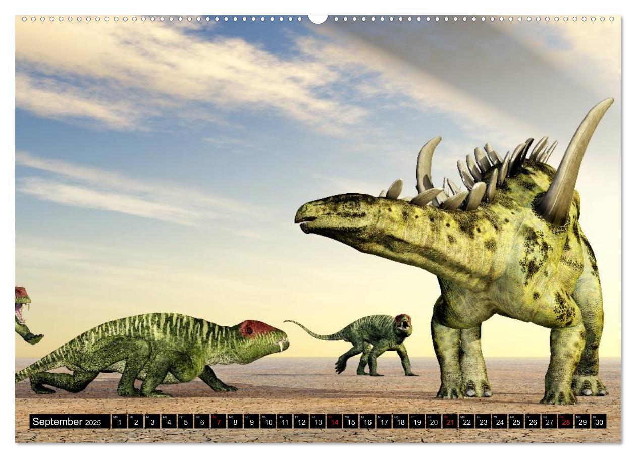 Bild: 9783435567454 | Dinosaurier. Urzeitliche Giganten (Wandkalender 2025 DIN A2 quer),...