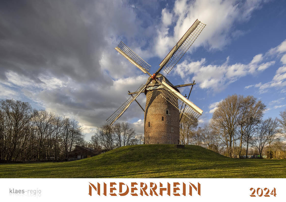 Cover: 9783965351653 | Niederrhein 2024 Bildkalender A4 Spiralbindung | Holger Klaes | 2024