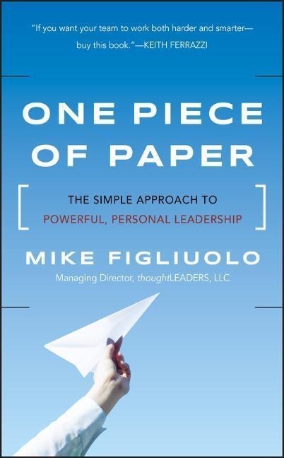 Cover: 9781118049594 | One Piece of Paper | Mike Figliuolo | Buch | 256 S. | Englisch | 2011