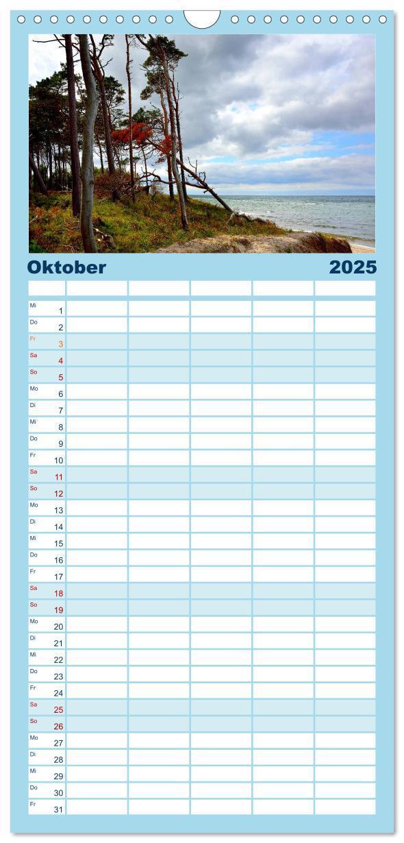 Bild: 9783457115466 | Familienplaner 2025 - MEER - Mehr! mit 5 Spalten (Wandkalender, 21...