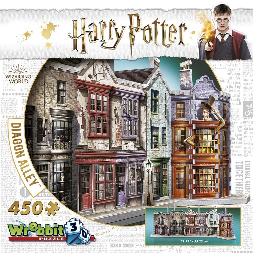 Bild: 665541010101 | Winkelgasse/Diagon Alley - Harry Potter/ 3D-Puzzle 450 Teile | Spiel