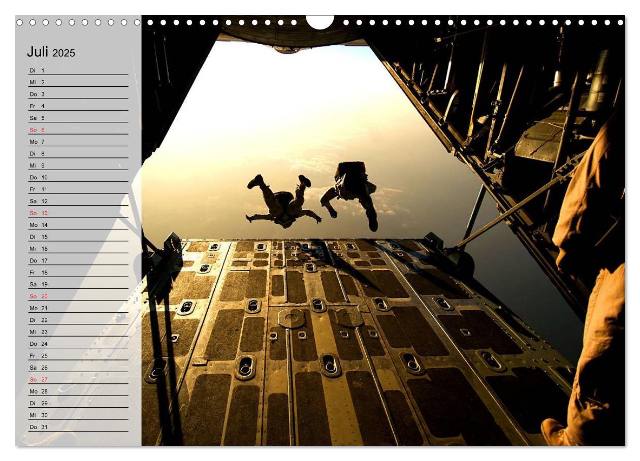 Bild: 9783435547494 | Fallschirmspringer. Absprung der U.S. Navy Seals (Wandkalender 2025...