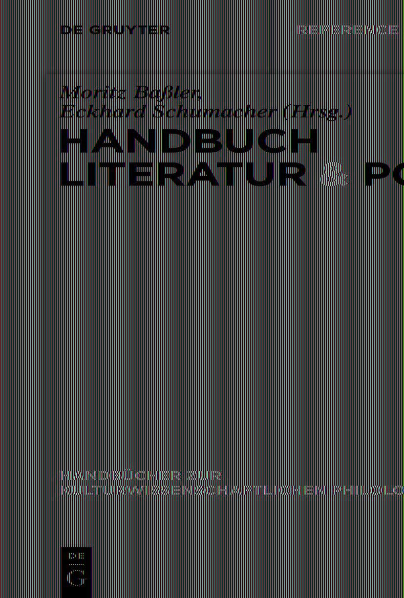 Cover: 9783111130408 | Handbuch Literatur &amp; Pop | Eckhard Schumacher (u. a.) | Taschenbuch