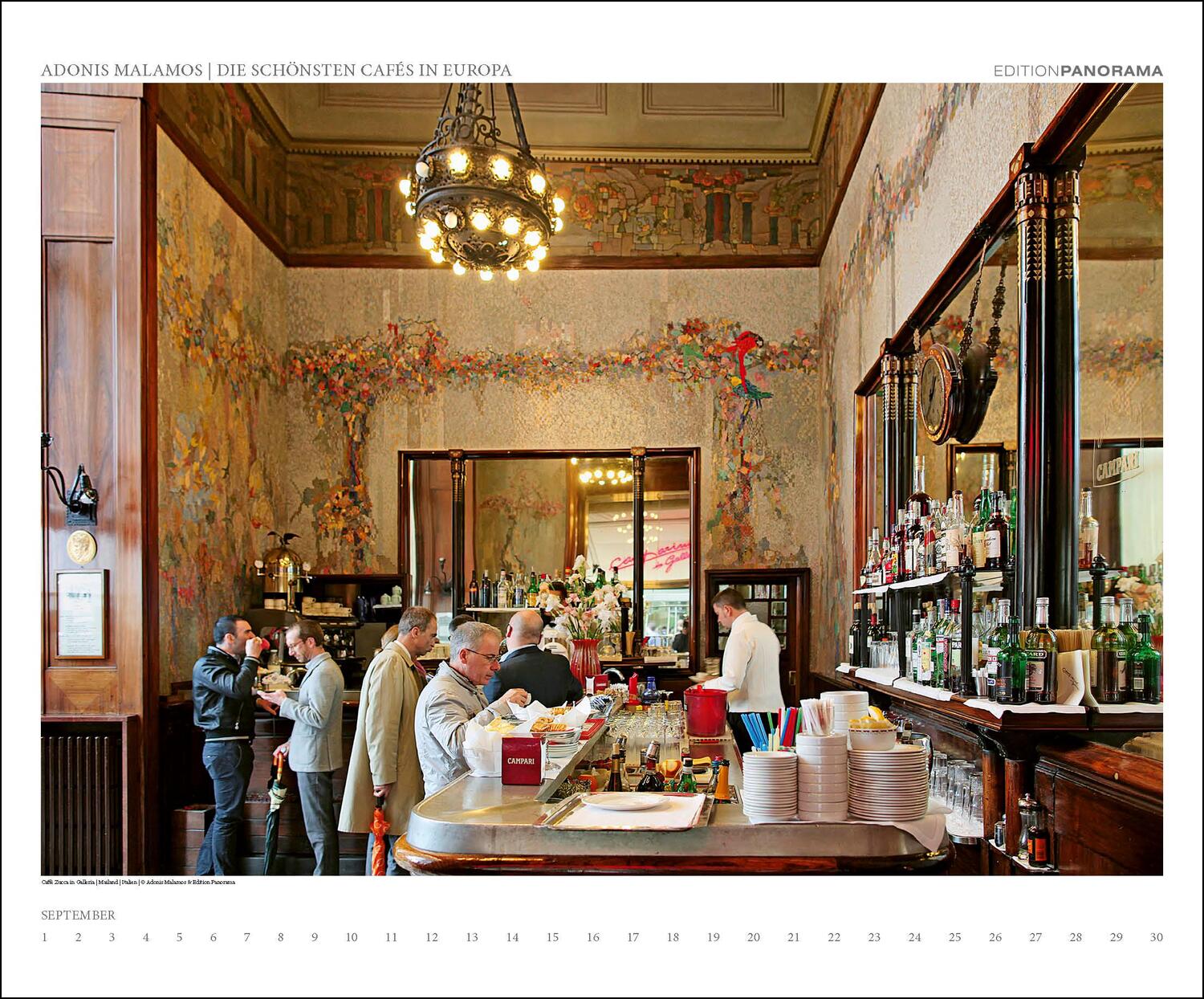 Bild: 9783898236324 | Die schönsten Cafés in Europa | Adonis Malamos | Kalender | XIV | 2024