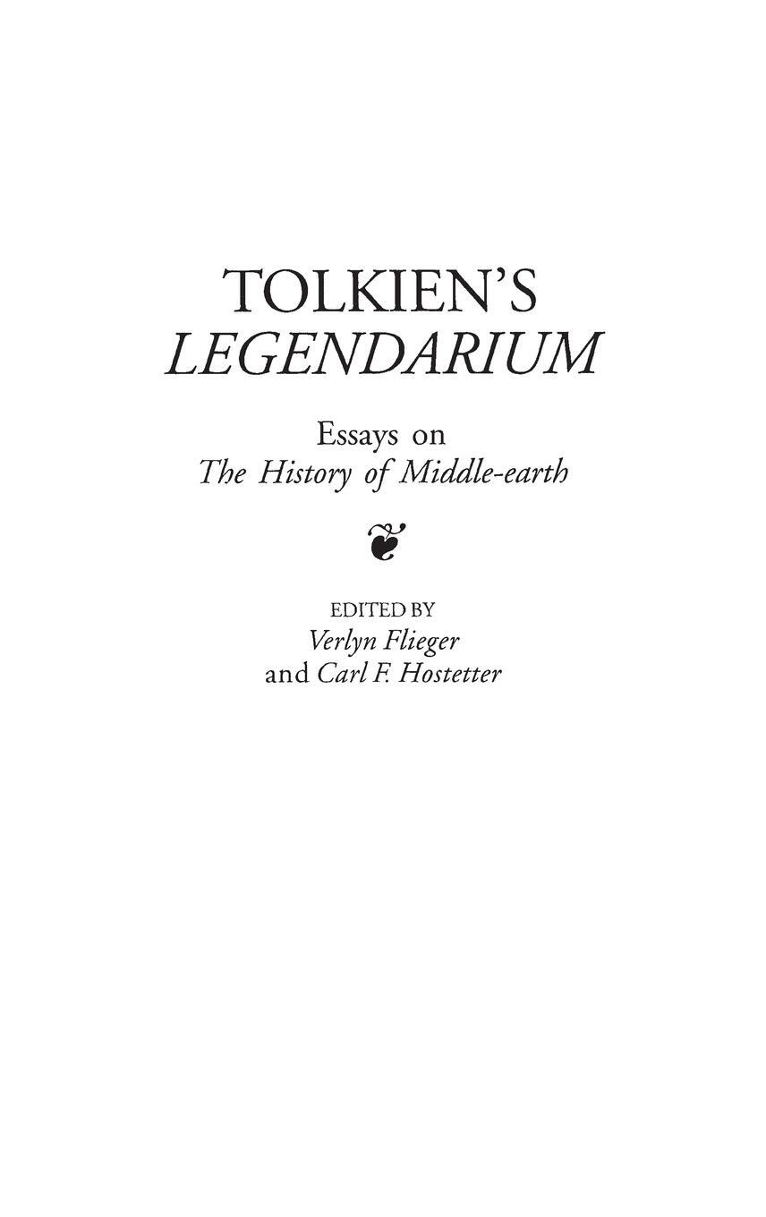 Cover: 9780313305306 | Tolkien's Legendarium | Essays on The History of Middle-earth | Buch