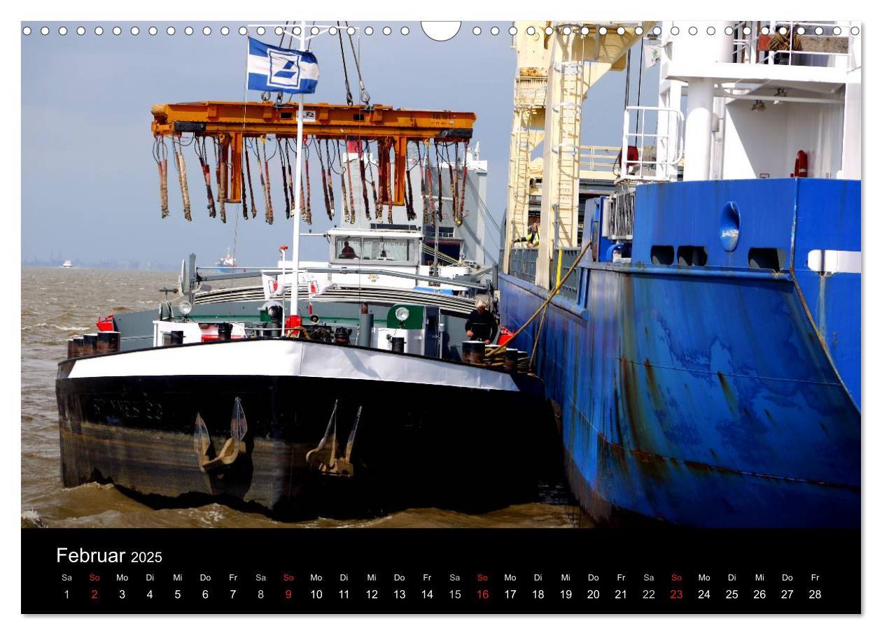 Bild: 9783435738090 | Binnenschiff Ahoi! (Wandkalender 2025 DIN A3 quer), CALVENDO...