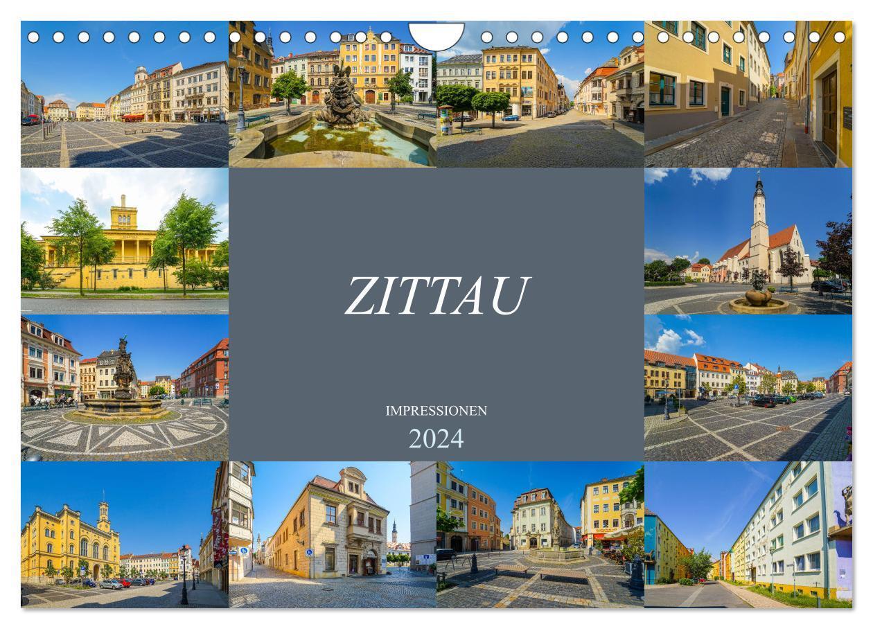 Cover: 9783383109768 | Zittau Impressionen (Wandkalender 2024 DIN A4 quer), CALVENDO...