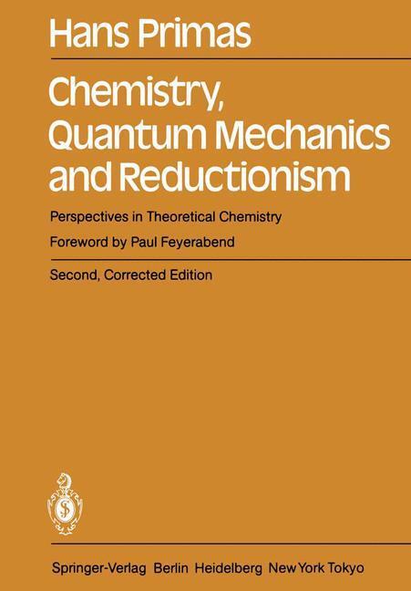 Cover: 9783642693670 | Chemistry, Quantum Mechanics and Reductionism | Hans Primas | Buch