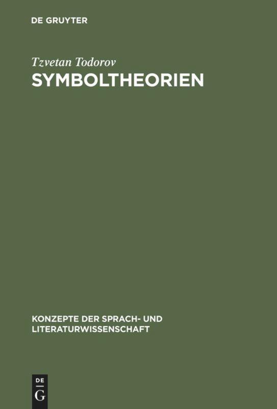 Cover: 9783484220546 | Symboltheorien | Tzvetan Todorov | Buch | ISSN | 299 S. | Deutsch