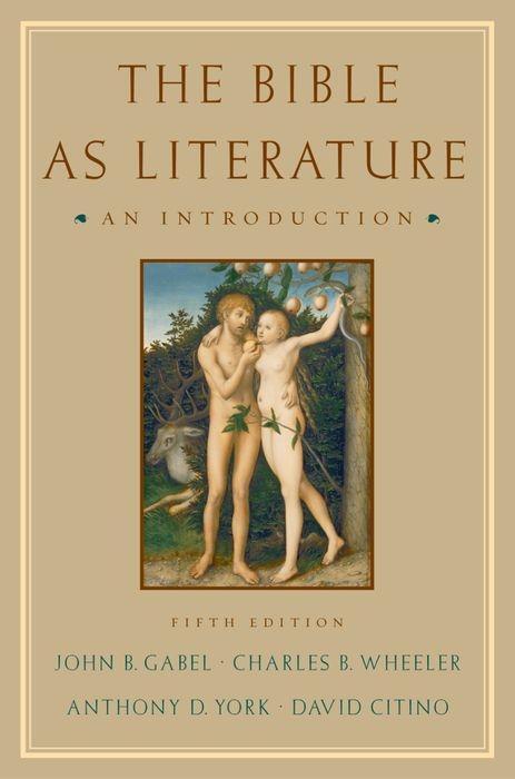 Cover: 9780195179071 | The Bible As Literature | An Introduction | John B. Gabel (u. a.)