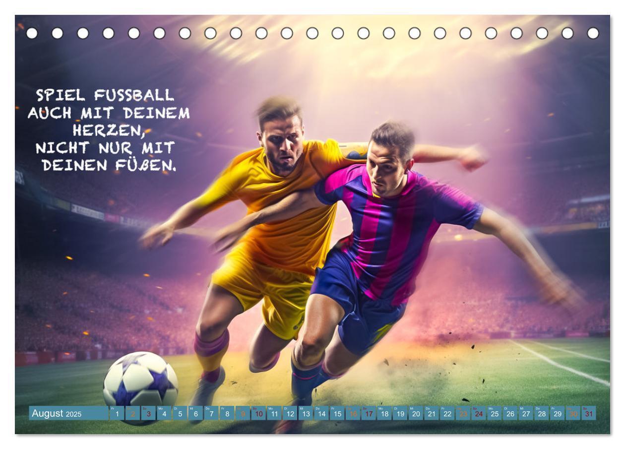 Bild: 9783457160817 | Fußball und tolle Sprüche (Tischkalender 2025 DIN A5 quer),...