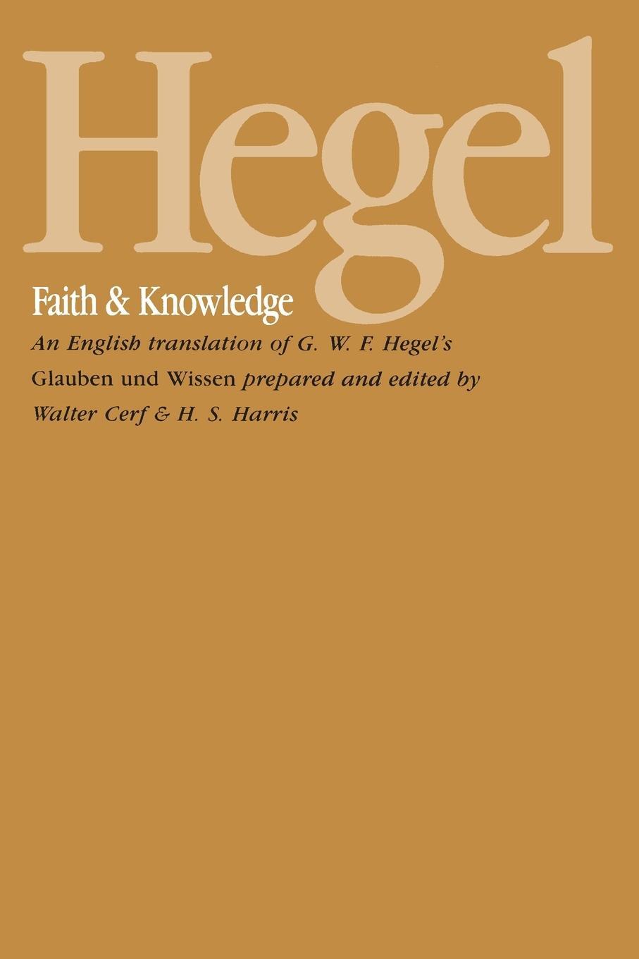 Cover: 9780887068263 | Hegel | G. W. F. Hegel | Taschenbuch | Paperback | Englisch | 1988
