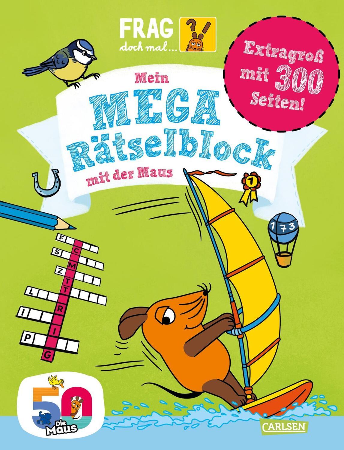 Cover: 9783551253606 | Frag doch mal ... die Maus: Mein Mega-Rätselblock mit der Maus | Buch