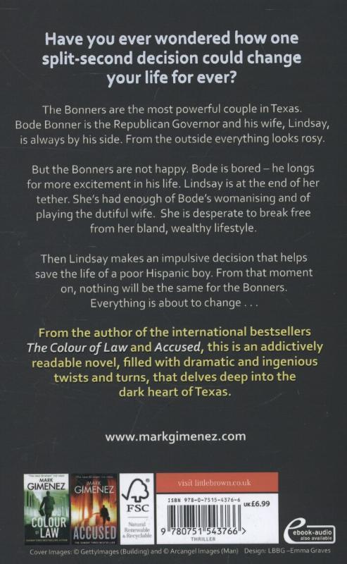 Rückseite: 9780751543766 | The Governor's Wife | Mark Gimenez | Taschenbuch | 541 S. | Englisch