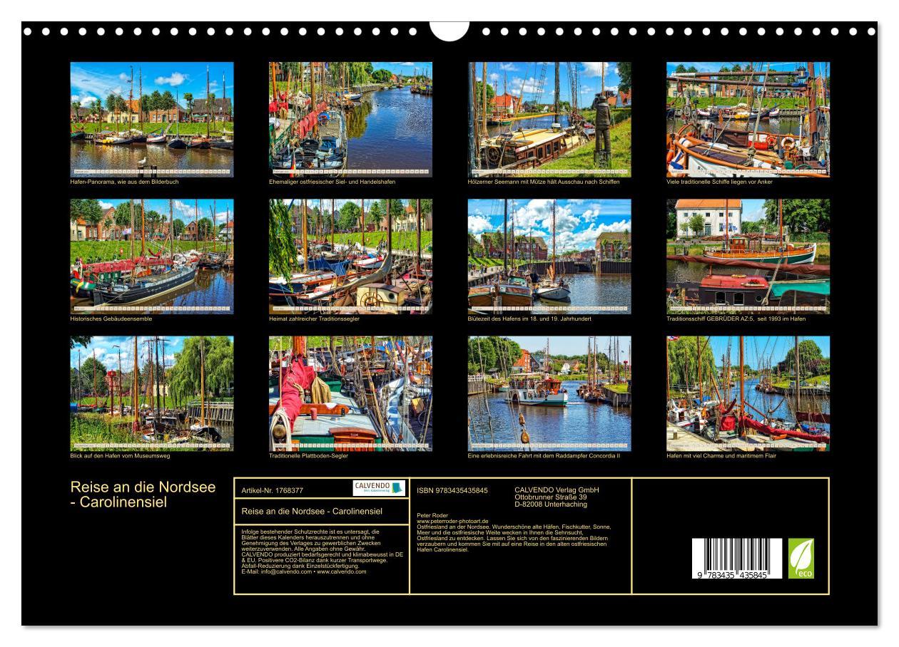 Bild: 9783435435845 | Reise an die Nordsee - Carolinensiel (Wandkalender 2025 DIN A3...