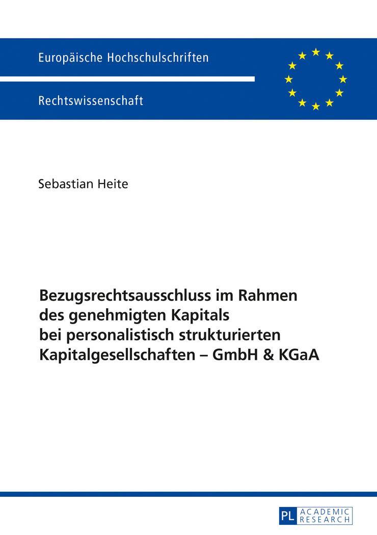 Cover: 9783631697610 | Bezugsrechtsausschluss im Rahmen des genehmigten Kapitals bei...