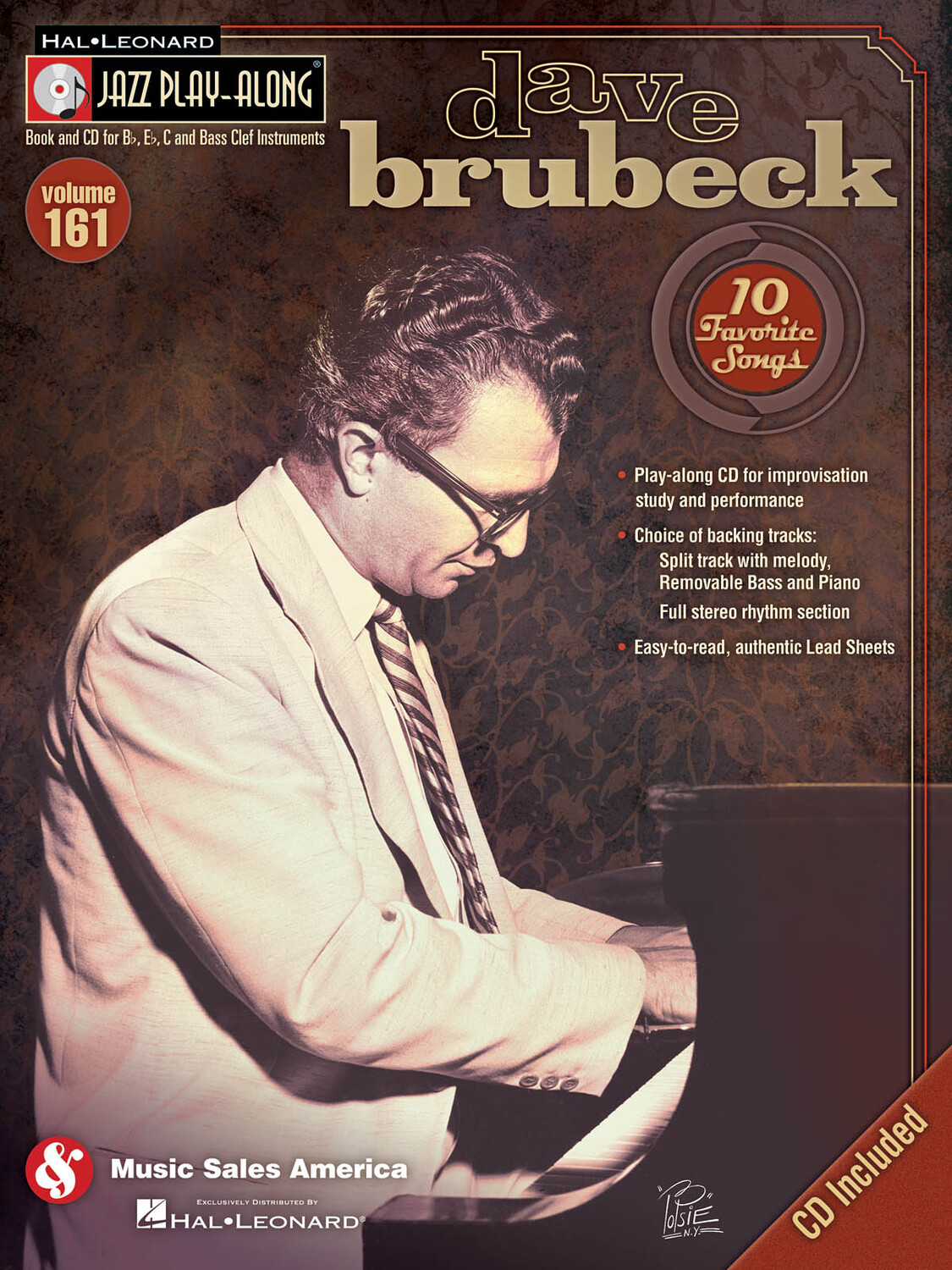 Cover: 884088581916 | Dave Brubeck: 10 Favorite Songs | Jazz Play-Along Volume 161 | 2013
