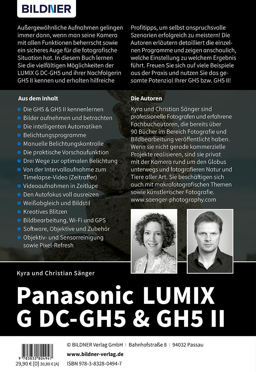 Rückseite: 9783832804947 | Panasonic Lumix G DC-GH5 &amp; GH5 II | Kyra Sänger (u. a.) | Buch | 2021