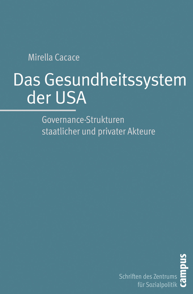 Cover: 9783593392738 | Das Gesundheitssystem der USA | Mirella Cacace | Taschenbuch | Deutsch