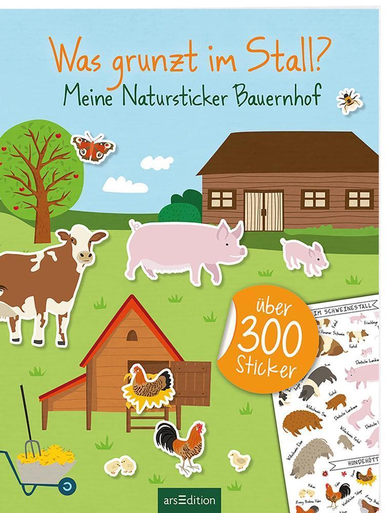 Cover: 9783845839622 | Was grunzt im Stall? - Meine Natursticker Bauernhof | Über 300 Sticker