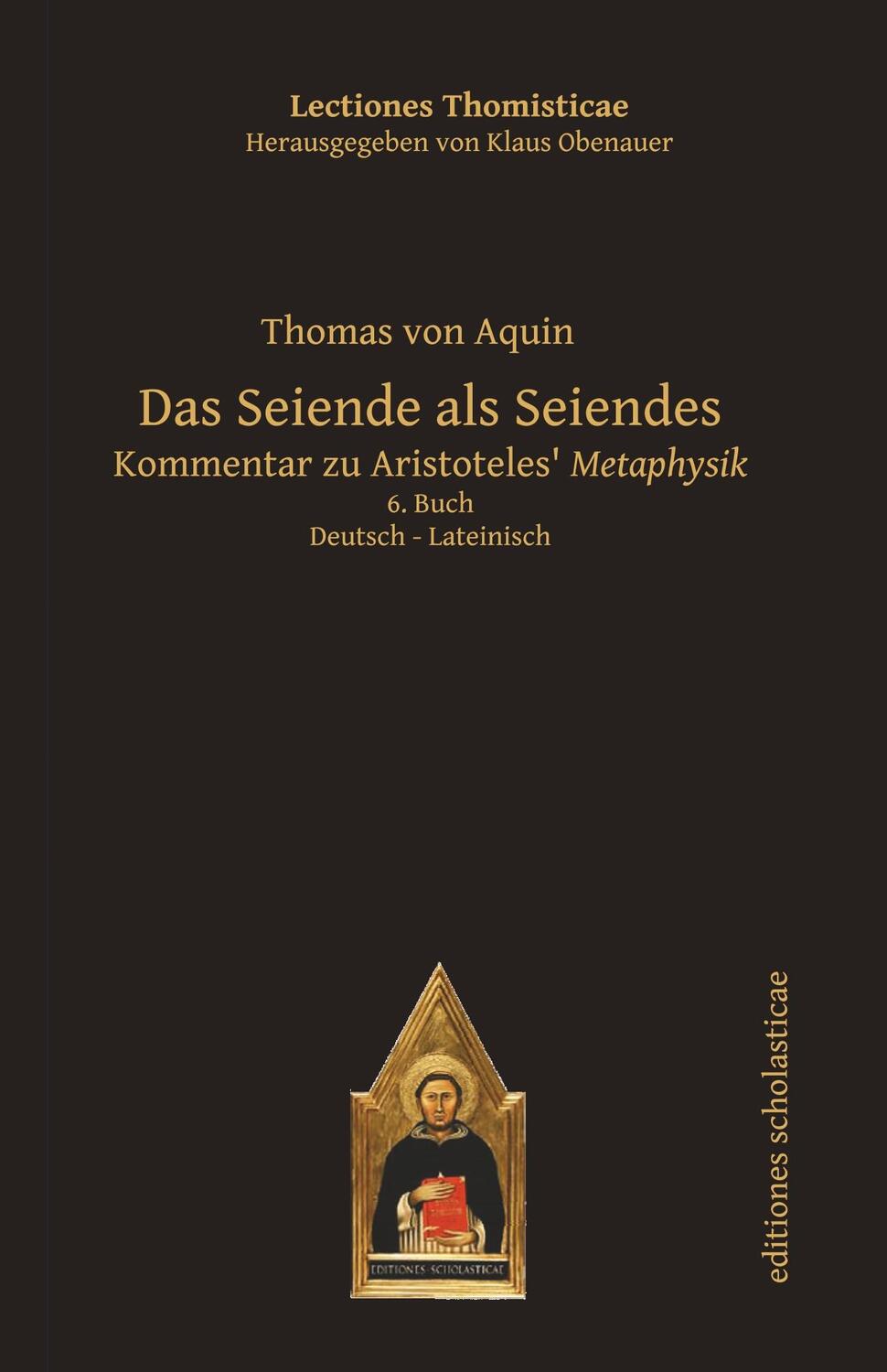Cover: 9783868385779 | Das Seiende als Seiendes | Thomas von Aquin | Taschenbuch | Paperback