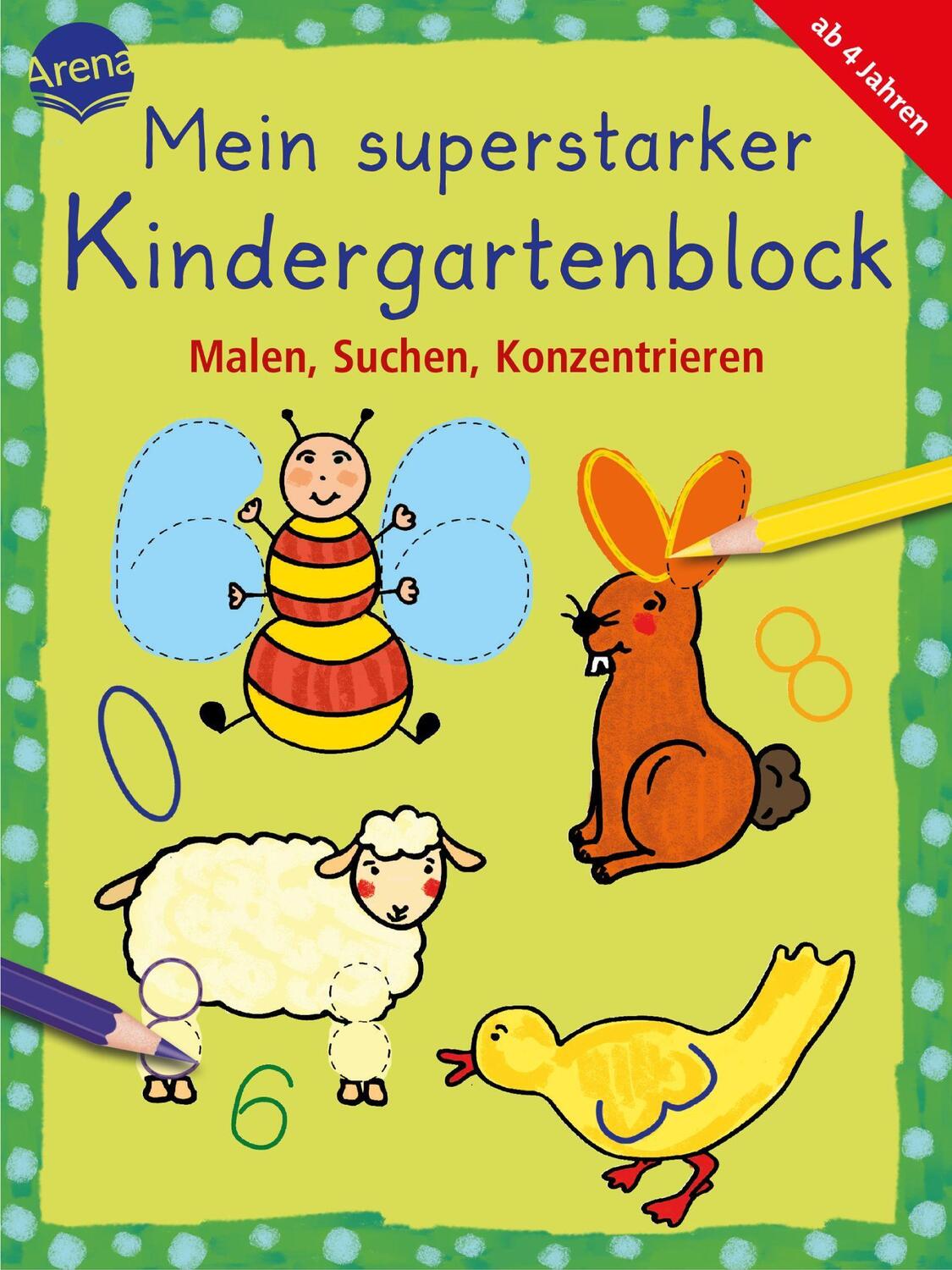 Cover: 9783401710815 | Mein superstarker Kindergartenblock. | Malen, Suchen, Konzentrieren