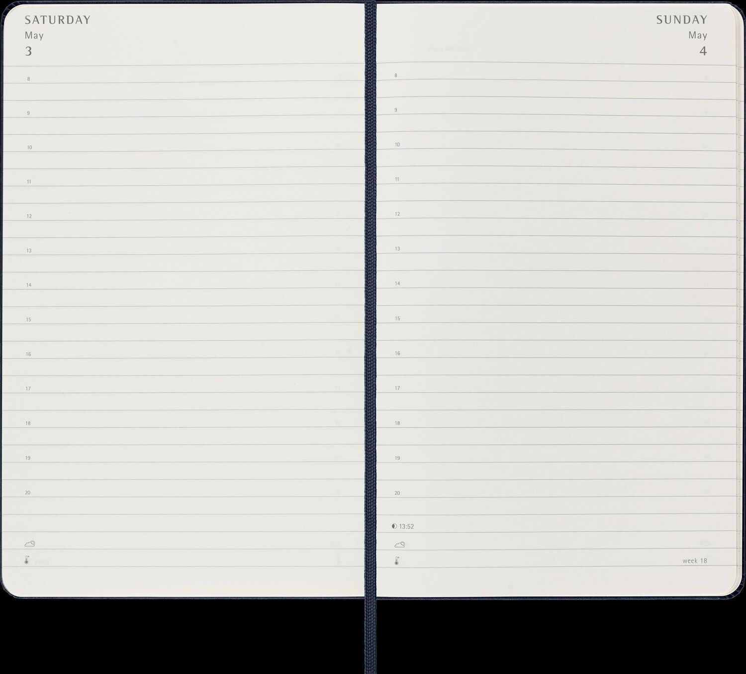 Bild: 8056999270124 | Moleskine 12 Monate Tageskalender 2025, Large/A5, 1 Tag = 1 Seite,...