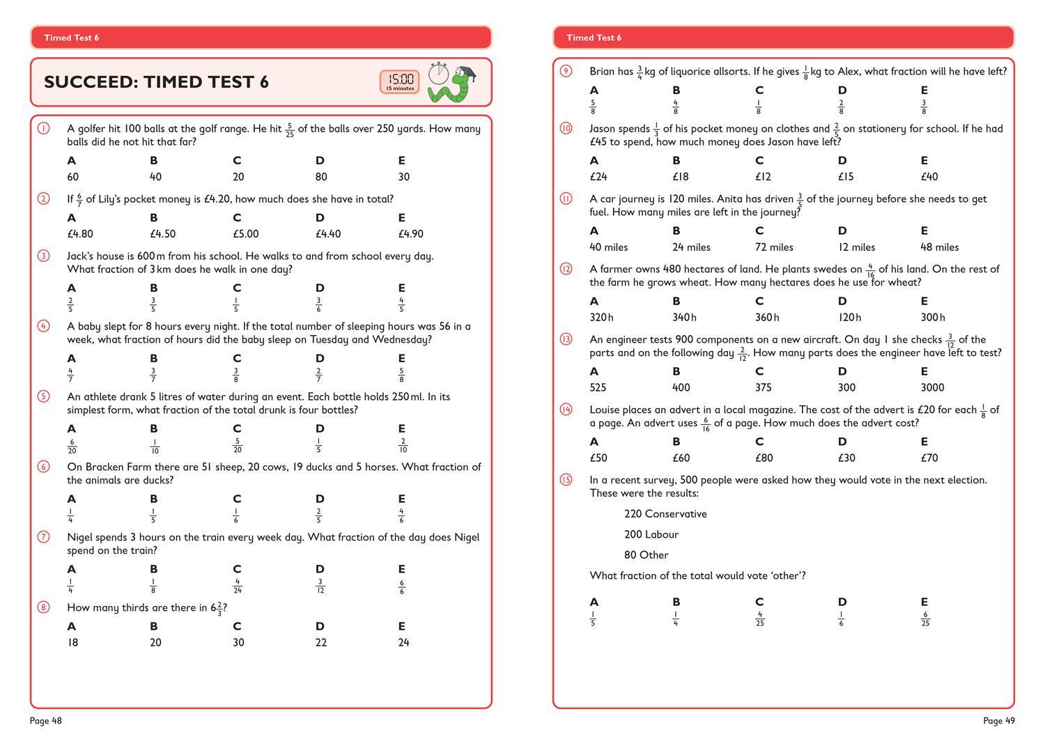 Bild: 9780008562601 | 11+ Maths Arithmetic and Word Problems Support and Practice Workbook