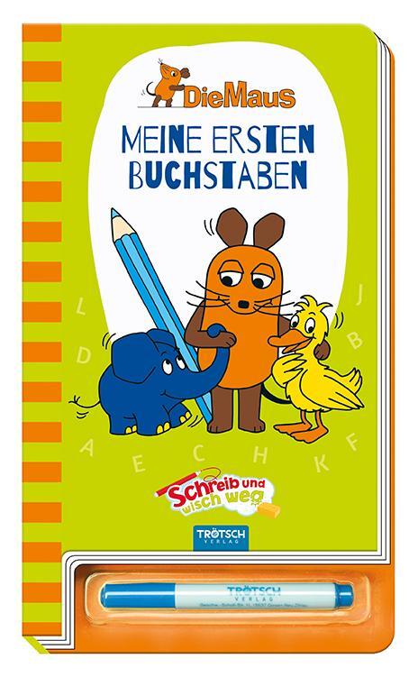 Cover: 9783957748560 | Trötsch Die Maus Schreib und wisch weg Buchstaben | Schmitt-Menzel